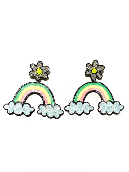 AMARTE DURAN- Flower Rainbow Earrings