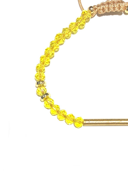 E-HC DESIGNS- Straight Golden Tube Adjustable Bracelet (more colors available)