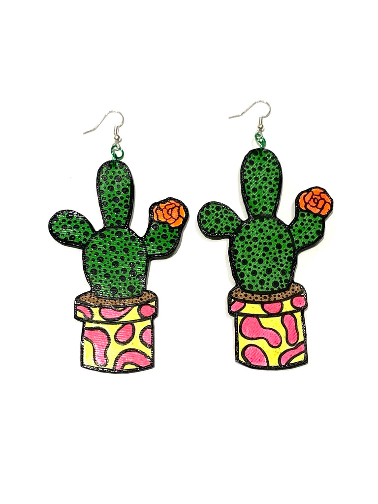 AMARTE DURAN- Cacti Rose Earrings