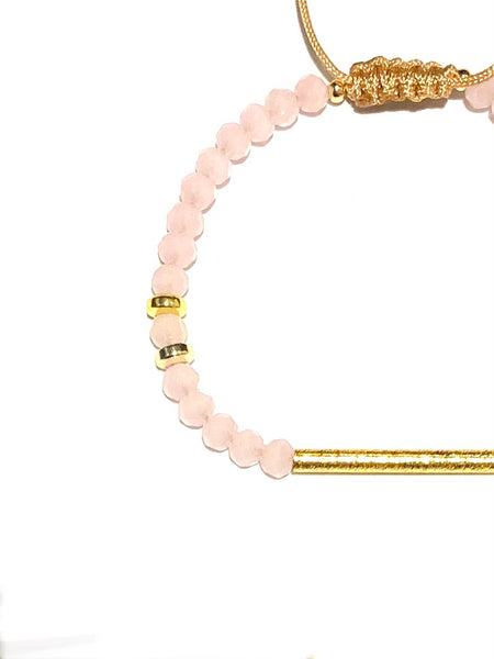 E-HC DESIGNS- Straight Golden Tube Adjustable Bracelet (more colors available)