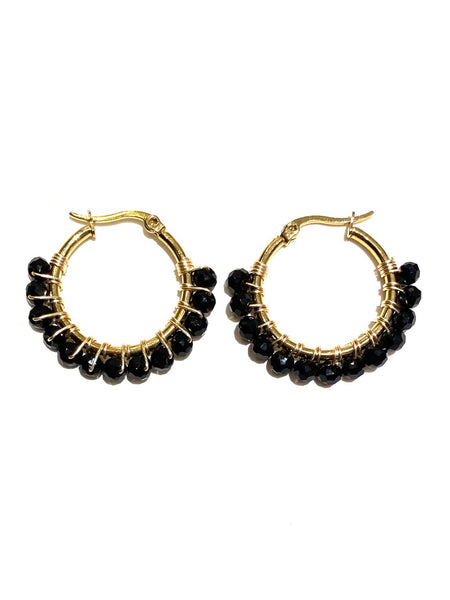 HC DESIGNS- Small Golden Hoops - 1 1/8 inches