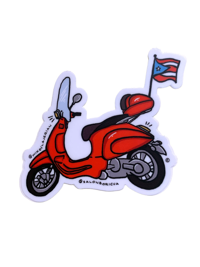 SALÓN BORICUA - Motora Vespa Roja