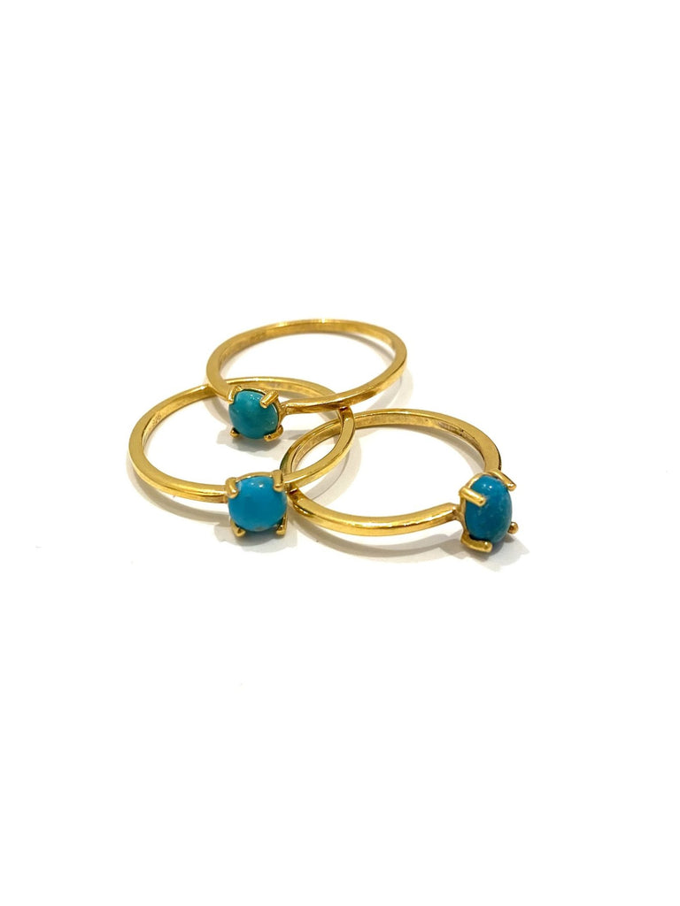 MONIQUE MICHELE - Vermeil Turquoise Rings