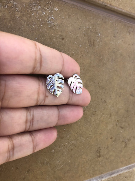 MUNS - Monstera Leaf Earrings(Golden or Silver)