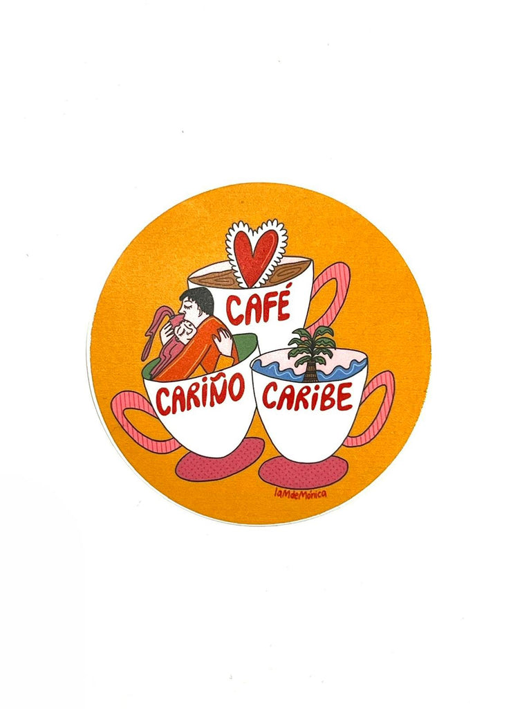 LA M DE MONICA - Café Cariño Caribe - Sticker