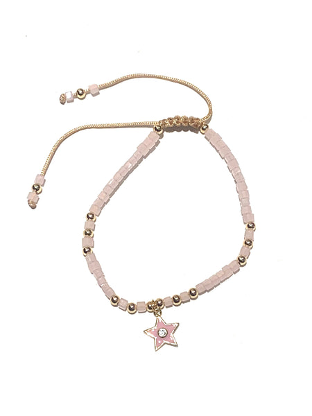 E-HC DESIGNS- Mini Crystal Bracelet With Pendant (More Colors and Pendants Available)