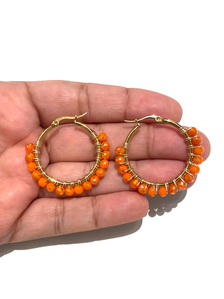 HC DESIGNS- Small Golden Hoops - 1 1/8 inches