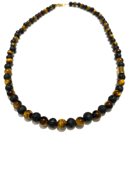 HC DESIGNS- Earthy Stone Short Necklace
