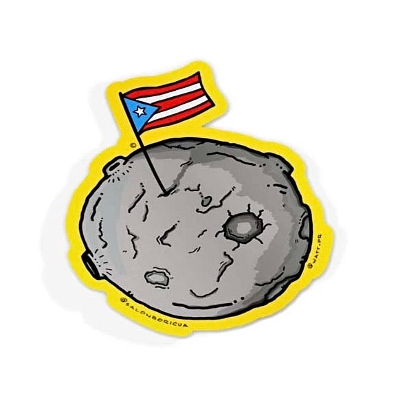 SALON BORICUA - Bandera Plantada en la Luna