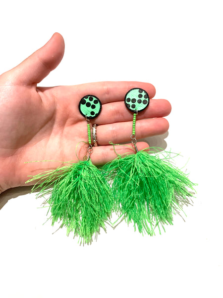 AMARTE DURAN- Green Fun Dots Earrings