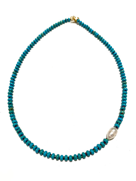 HC DESIGNS- Turquoise Short Necklace