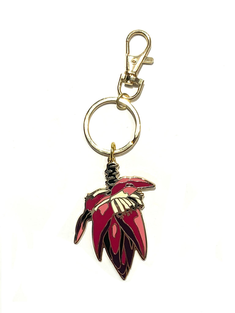 PUPA- Flor de Guineo Enamel Keychain