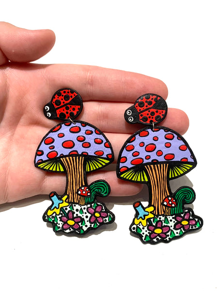 AMARTE DURAN- Mushrooms Earrings (different colors available)