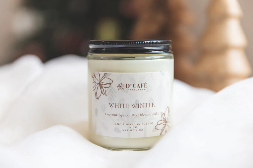 D'CAFÉ- White Winter Candle