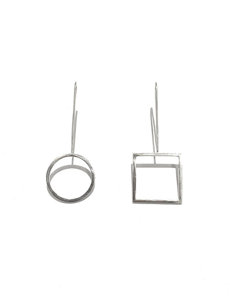 LYDIA TUCCI- Circle and Square Drop Earrings