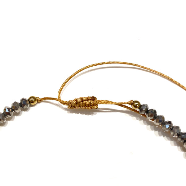 E-HC DESIGNS- Straight Golden Tube Adjustable Choker (more colors available)