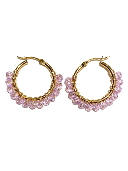 HC DESIGNS- Small Golden Hoops - 1 1/8 inches