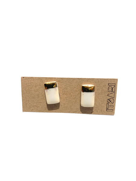 ITSARI- 22k Detail Studs - Rectangle Studs