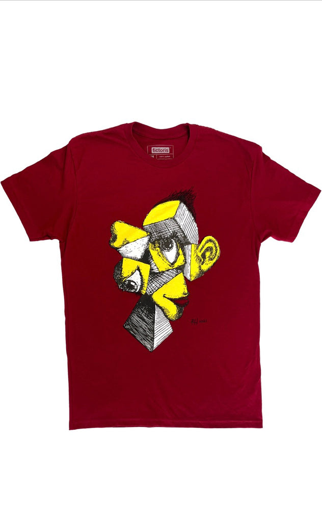FICTORIS - Cubic Face T-Shirt