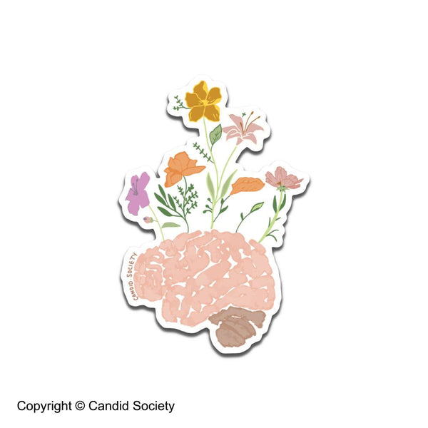 CANDID SOCIETY - Cerebro Floreciendo Sticker