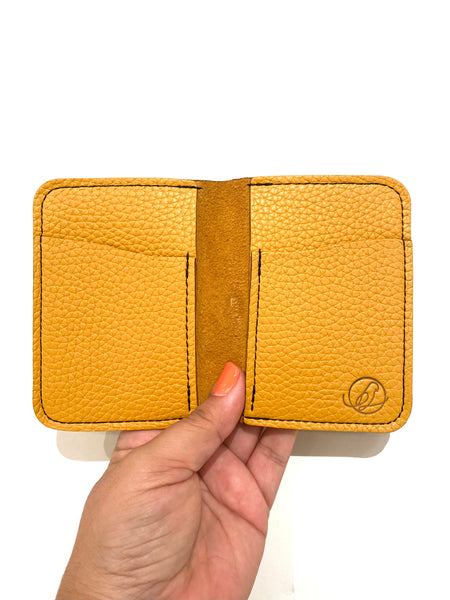 IGUACA - Simple vertical wallet - Yellow Grain