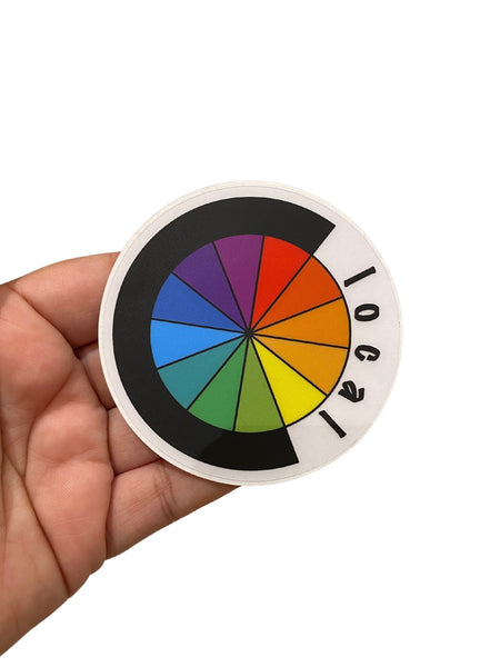 CHROMA LOCAL- Color Wheel Sticker (Clear)